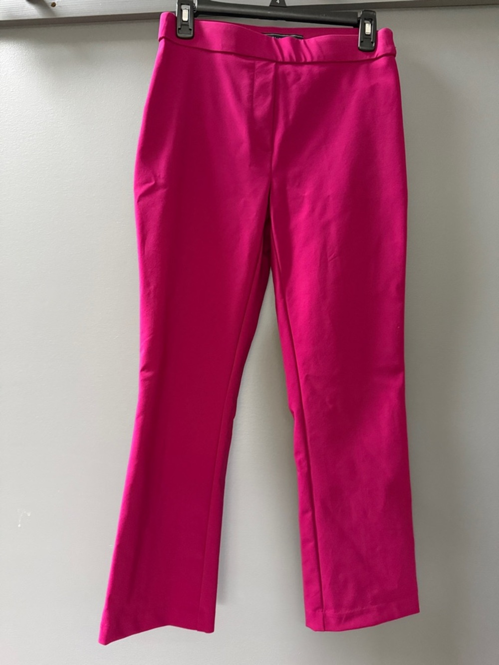 Women's Stretch Ponte Straight-Leg Pants - Bright Pink